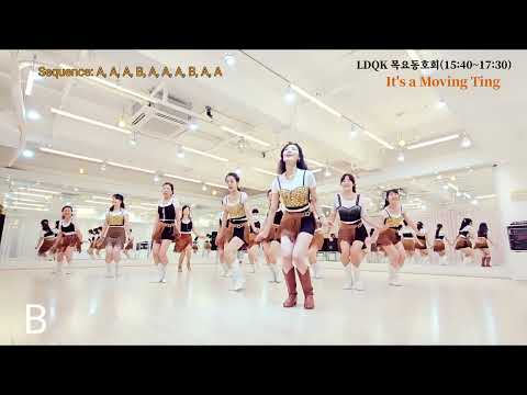 It's a Moving Ting Line Dance l Phrased Easy Intermediate l Linedancequeen