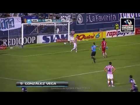 Independiente Rivadavia 2-0 Unión Santa Fe, Gol de Diego González Vega (IR)