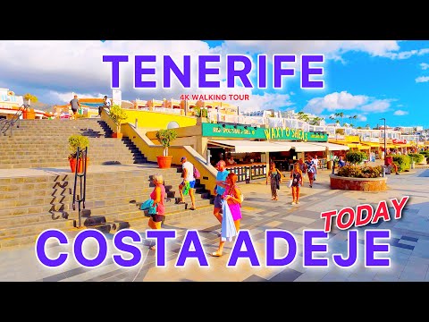 TENERIFE TODAY 🏖️ COSTA ADEJE 🇮🇨 Vibe & Weather | Walking Tour 4K
