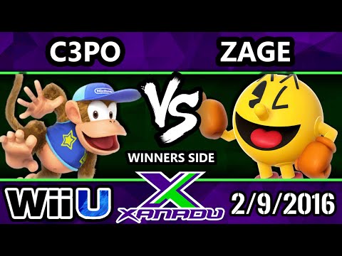 S@X 136 - TA  | C3PO (Diddy) Vs. Zage (Pac-Man) SSB4 Touranment - Smash Wii U - Smash 4