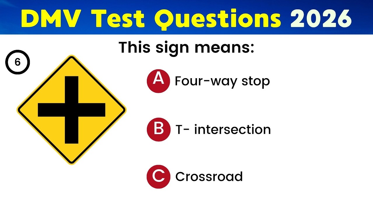 DMV Test Questions 2026 – Test 6  Real Exam Questions & Answers