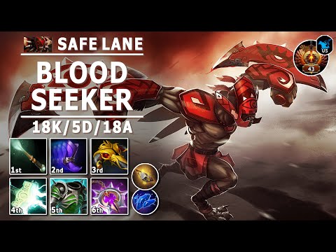Bloodseeker Safe Lane Carry | 7.31b | Pos 1 BS Guide | Dota 2 Immortal Gameplay