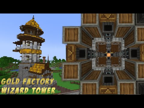 Create Mod Gold Factory Wizard Tower - Surviving With Create and More Ep 12