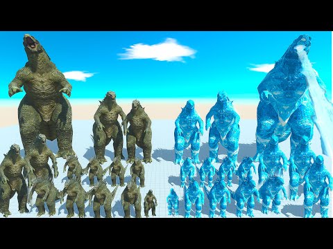 Godzilla Kaiju VS. ICE itself - Animal Revolt Battle Simulator ARBS