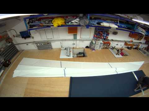 time lapse making a sail