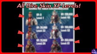 dire skin xp to levels xp milestone converter fortnite battle royale - fortnite xp chart