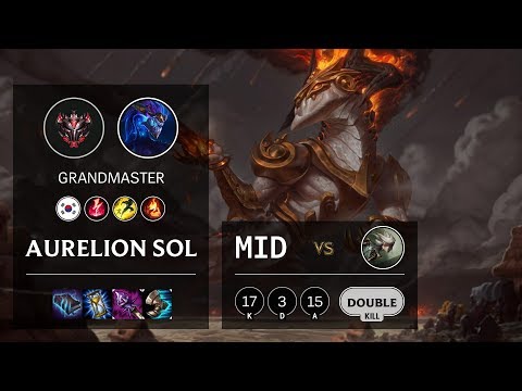 Aurelion Sol Mid vs Camille - KR Grandmaster Patch 10.11