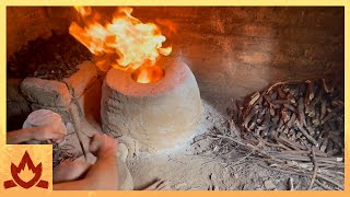 Primitive Technology: Wood Ash Insulated Furnace