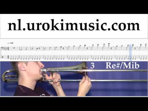 Tromboneles Miley Cyrus - Malibu Muzieknoten Cursus Deel#1 um-i374