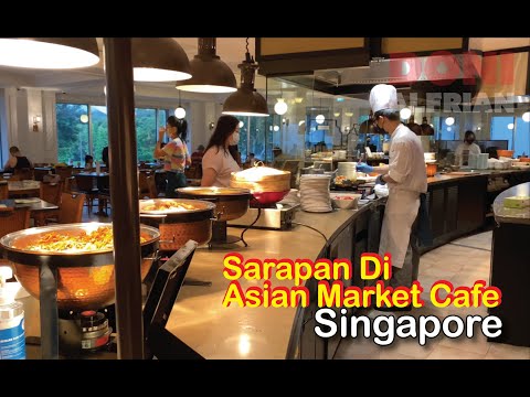 (DIA 2) Café da manhã e Resto Tour Di Asian Market Cafe Fairmont Swissotel Singapore