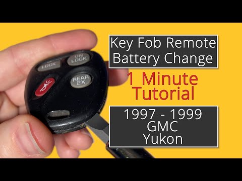 How To Replace A 1997 - 1999 GMC Yukon Key Fob Remote Battery