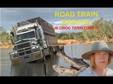 ROAD TRAIN RESCUE IN CROC COUNTRY!!