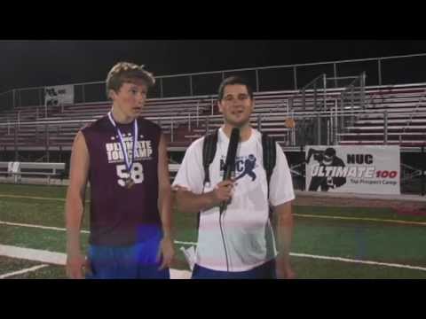 John Lovett - Freshmen Leadership Award - NUC Ultimate 100 East Football Camp