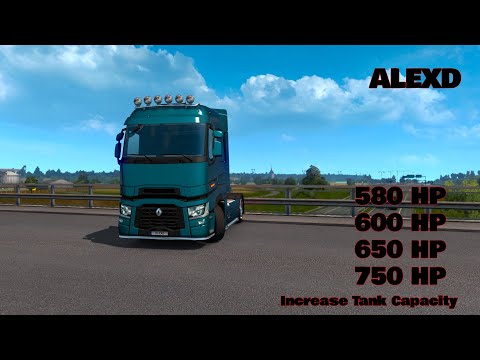 ALEXD Renault Trucks T Range New Engine V1.1 - ETS2 Mod