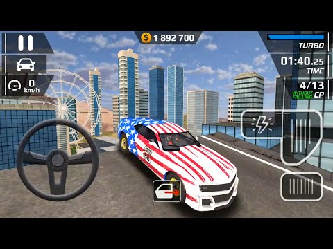 Smash Car Hit Car Driving Simulator - American Car Driving Impossible City Stunts Android Gameplay