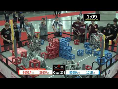 2015 VRC Sci Q208 - 9551A 2915A vs 8568A 101B - 58 to 37 - VEX Worlds 2015 - Science Division