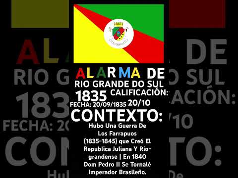 Rio Grande Do Sul EAS Alarm 1835 @Alarmas_del-mundo