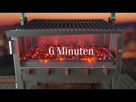 azado Ein Grill - drei Feuer Arten