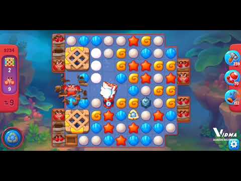 Fishdom. 9234 hard level no boosters and diamonds. 18 moves