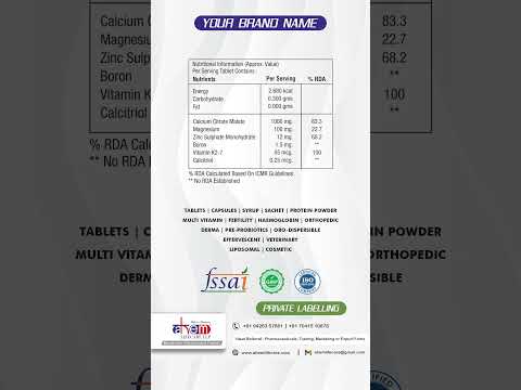 Calcium citrate vitamin d3 magnesium and vitamin k2 tablets ...