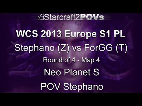 SC2 HotS - WCS 2013 EU S1 PL - Stephano vs ForGG - Ro4 - Map 4 - Neo Planet S - Stephano