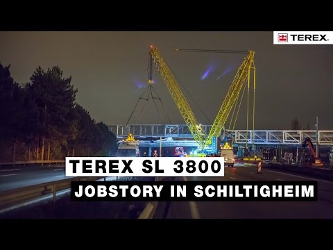 Terex SL 3800 Raupenkran Jobstory Brückenhub in Schiltigheim
