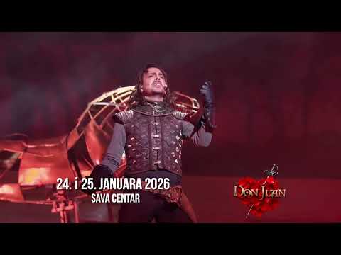 24. i 25. januara 2026 na sceni Sava Centra originalni francuski mjuzikl "Don Juan". 25fps 30sec