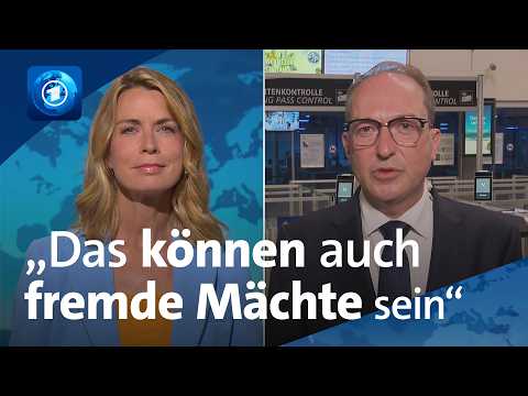 Video Thumbnail: Innenminister warnt vor neuem Bedrohungsszenario | tagesthemen-Interview