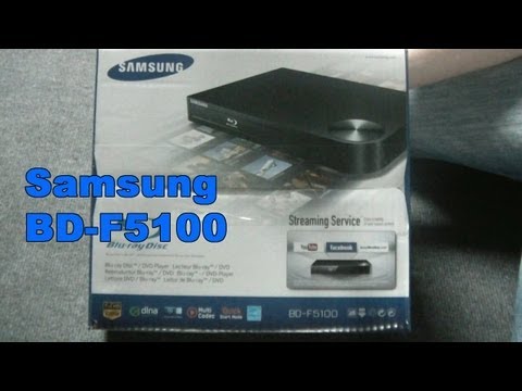Samsung BD F5100 Blu ray Player unboxing