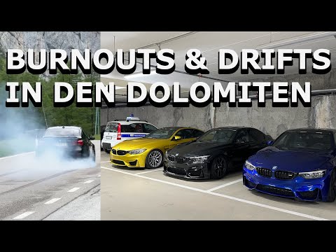 BMW M3/M4 BURNOUTS & DRIFTS - BMW M Alpentour Teil 2