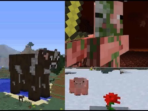 Epic Rap Battles of Minecraft - Cow vs Pig(man) - Epic Rap Battles of Minecraft #7