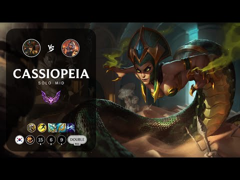Cassiopeia Mid vs Qiyana - KR Master Patch 13.13