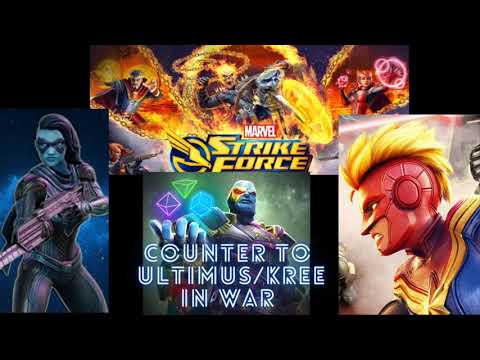 War attack on Ultimus/CM/Minn-Erva Kree with Supernatural team in war gameplay- Marvel Strike Force
