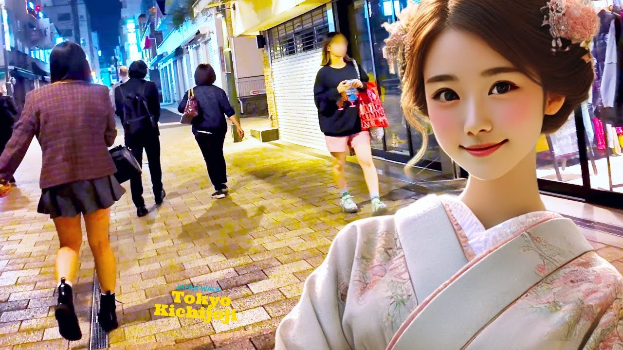 Tokyo Kichijoji 🐶 Midnight Walk💖4K Non-Stop 1 Hour