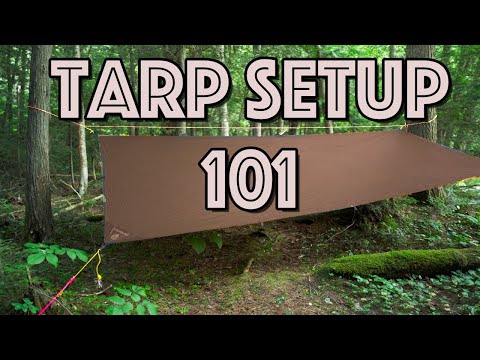Camping Tarp Setup for Beginners!