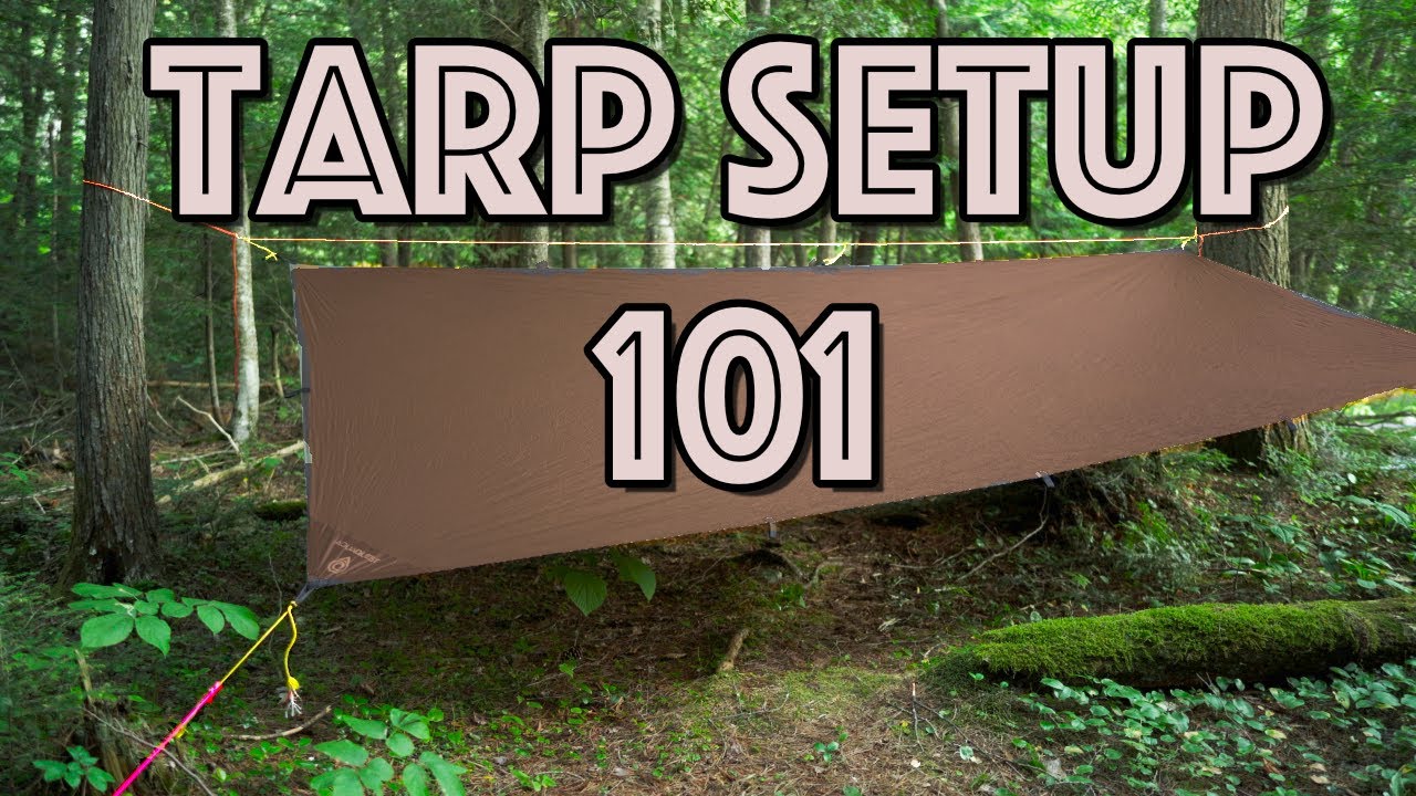 Camping Tarp Setup for Beginners!
