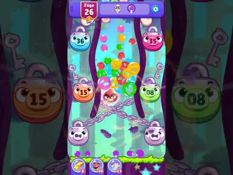 Angry Birds Dream Blast Level 354 no booster [Gameplay] optimized for smartphones [Rovio]