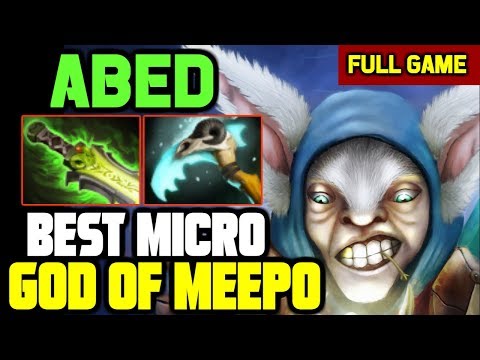 ABED Imba Micro Meepo 12 min Ethereal Blade 10k Plays - Can't STOP HIM