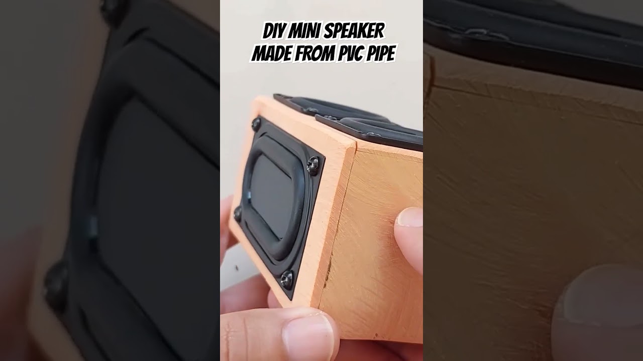 Portable speaker made from FLATTEN PVC pipe #speaker #diy #pvc #bluetoothspeaker #diy #bass #woofer