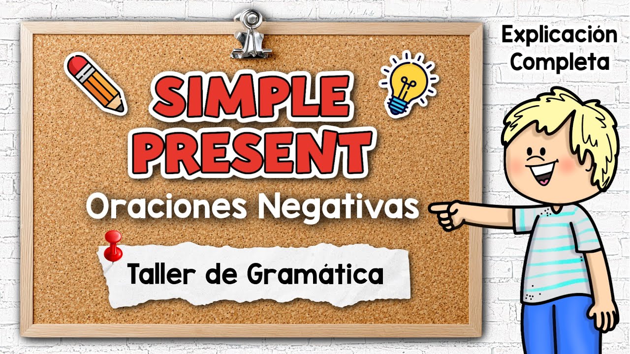 Oraciones Negativas en Inglés con el Auxiliar Don’t y Doesn’t usando el Presente Simple en Inglés