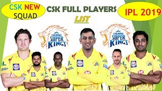 IPL 2019 * Chennai Super Kings Full Players list * CSK Probable Squad For VIVO IPL 2019 Championship