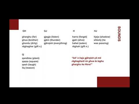 GRAMMATICA ARBERESHE (Un po’)