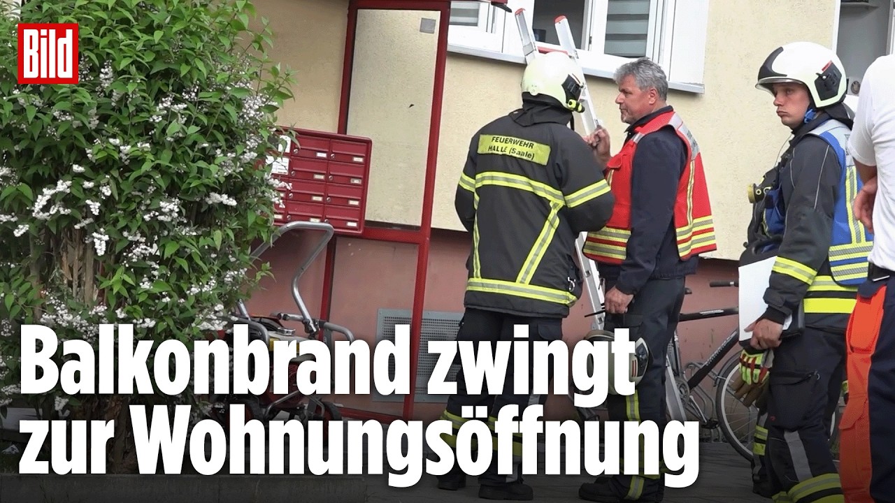 Dichter Rauch im Mehrfamilienhaus: Feuerwehr bricht Wohnung auf!