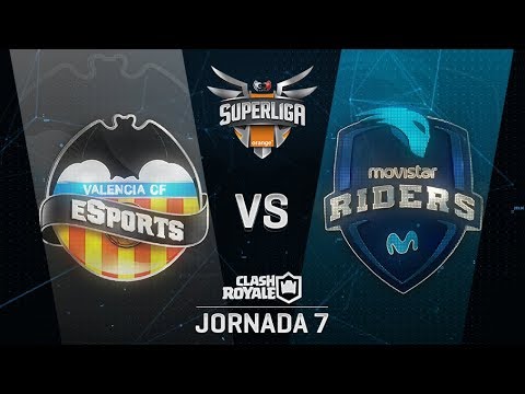 VALENCIA CF ESPORTS VS MOVISTAR RIDERS| SUPERLIGA ORANGE CLASH ROYALE | Jornada 7 | Año 2018