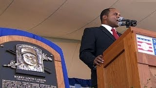 Barry Larkin is inducted into the Hall of Fame