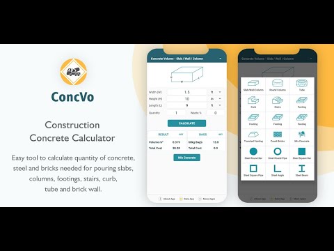 Construction concrete calculat
