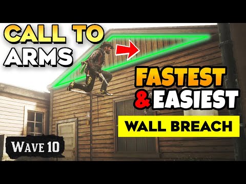 Red Dead Online CALL TO ARMS How to Finish All 10 Waves THE EASIEST WAY (Wall Breach)