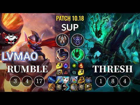 JDG LvMao Rumble vs Thresh Sup - KR Patch 10.18