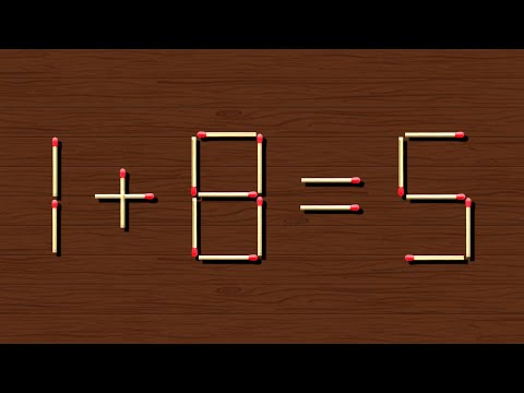 Move only 1 stick to make equation valid | Matchstick Puzzle
