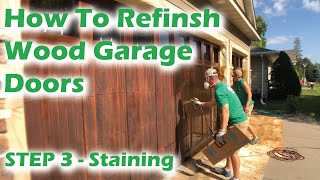 How to Stain a Garage Door